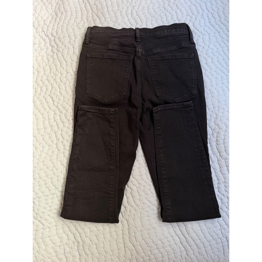 J.Crew Women's Size 27 Faded Black Skinny Jeans Mid Rise Denim
